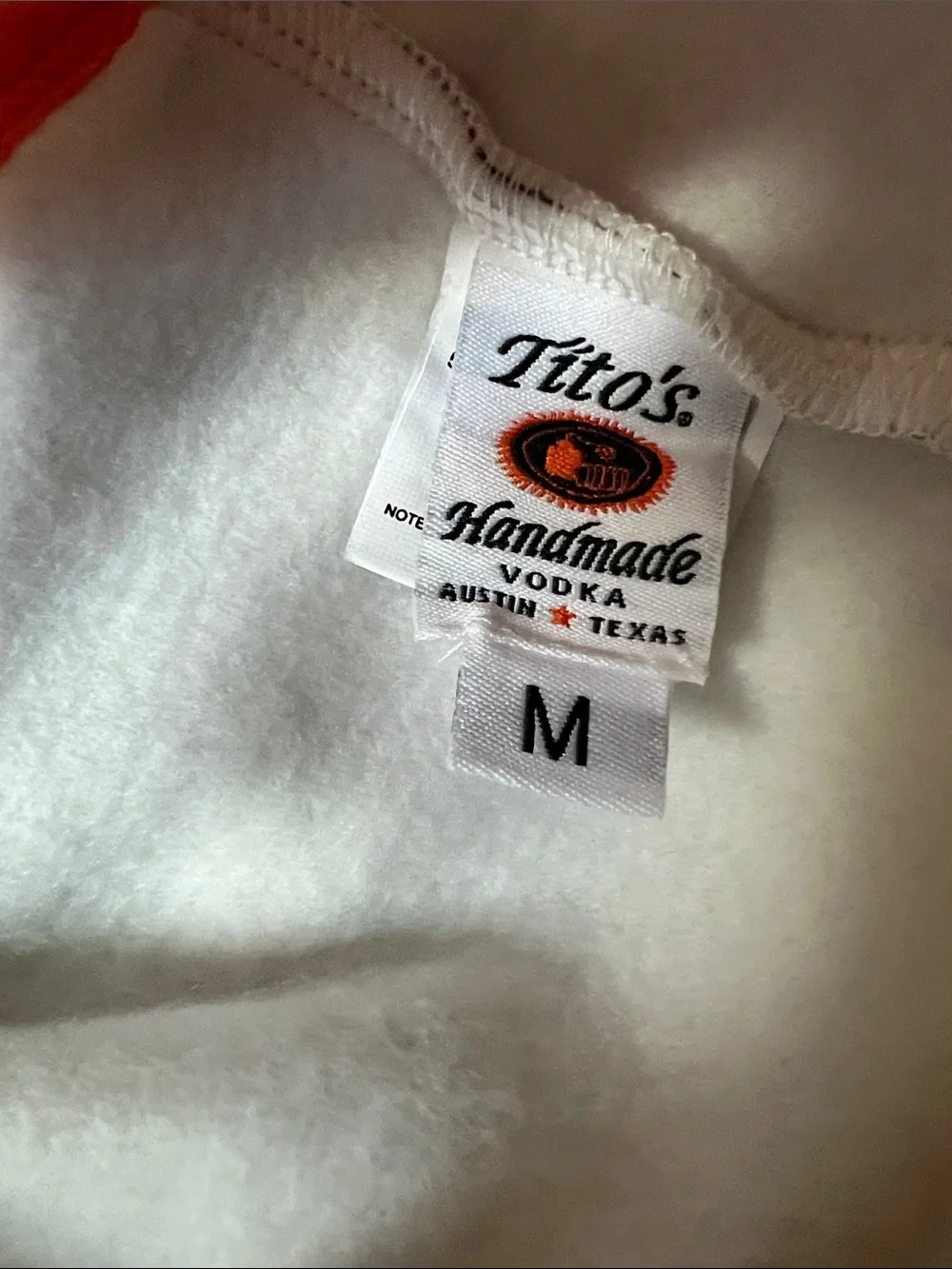 Tito's Orange & Black Dog sweater Medium